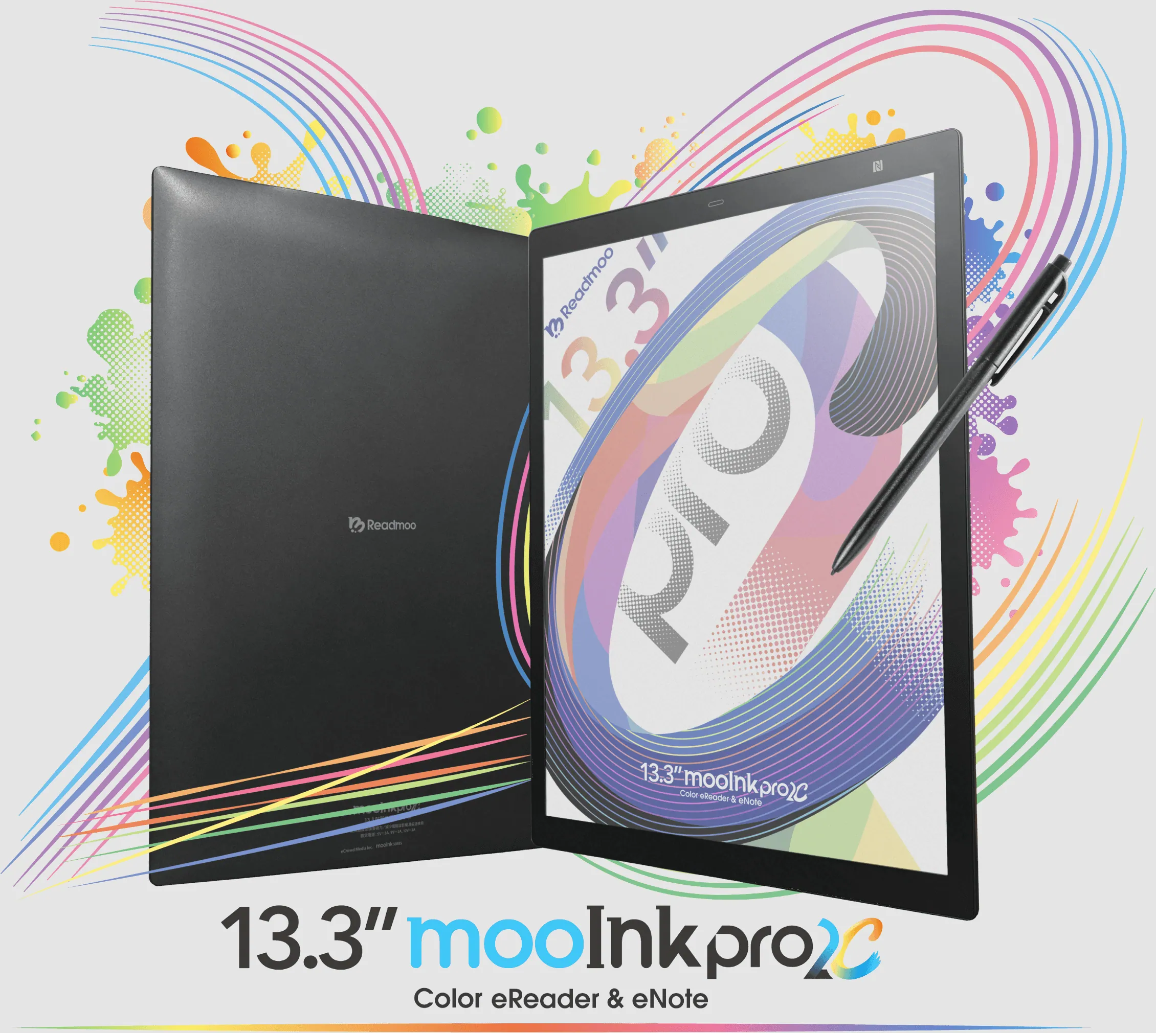 Readmoo mooInk pro 2C Color – Großer E-Reader mit 13,3 Zoll